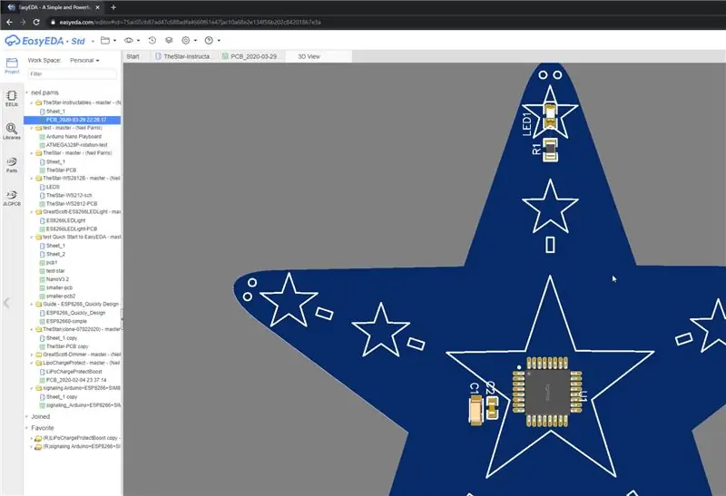 قم بتوجيه المكونات على PCB