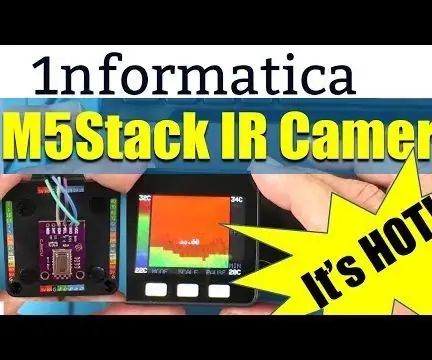 M5Stack IR termokamera, izmantojot AMG8833 infrasarkano staru attēlveidošanas sensoru: 3 soļi