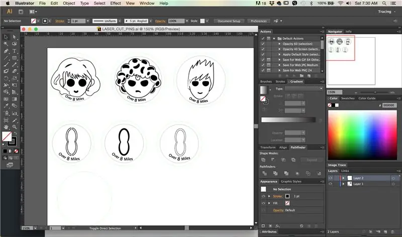 Siapkan Rekaan Pin Anda di Illustrator!