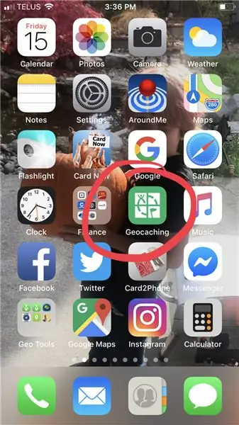 Spremanje nove geocaching međutočke na iPhoneu