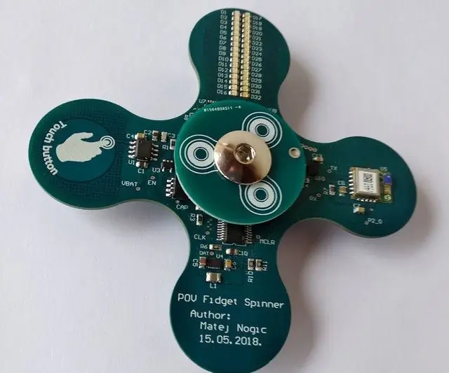 Persistência da visão Fidget Spinner: 8 etapas (com imagens)