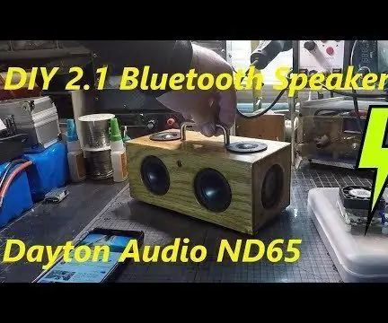 ¡¡Impresionante!! DIY Mini altavoz Bluetooth BoomBox Build Dayton Audio ND65-4 y ND65PR: 18 pasos