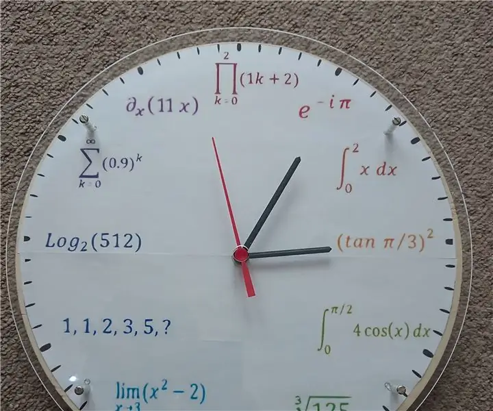 Matematik-fizika kamalak soati: 3 qadam (rasmlar bilan)