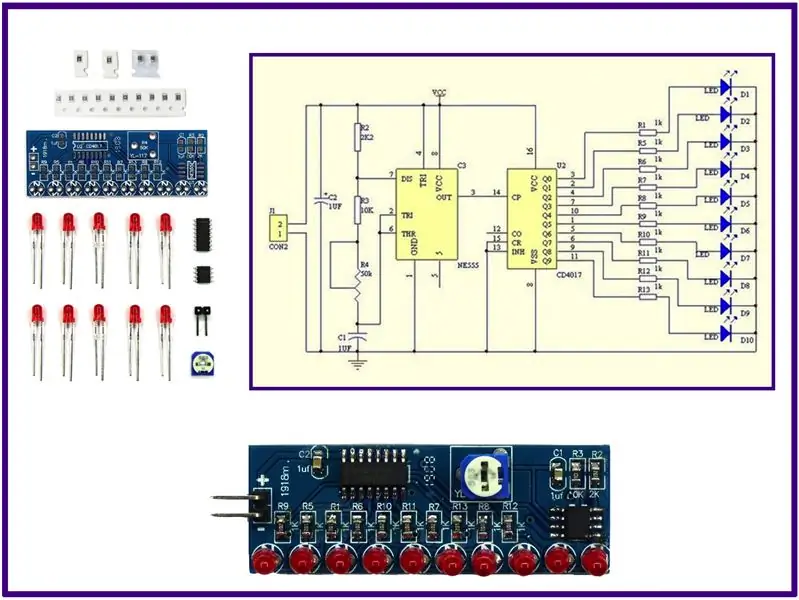 Практика пайки при поверхностном монтаже: LED Chaser