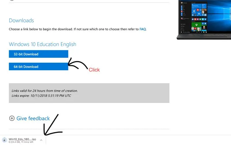 Windows 10 ISO файлын жүктеңіз