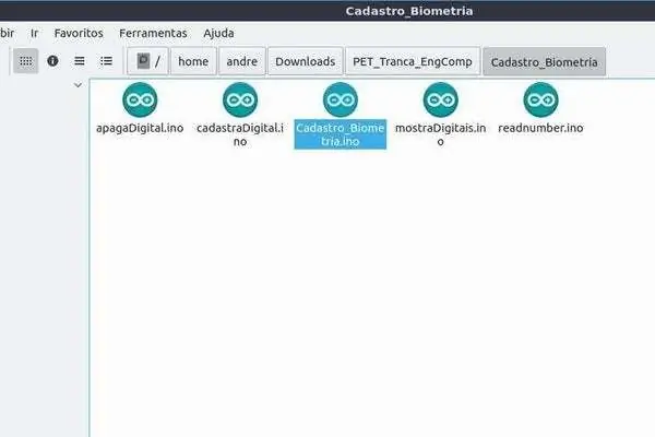 Software - Explicación del código "Cadastro_Biometria"