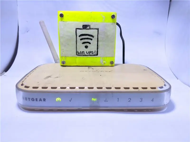 UPS DIY untuk Penghala WiFi