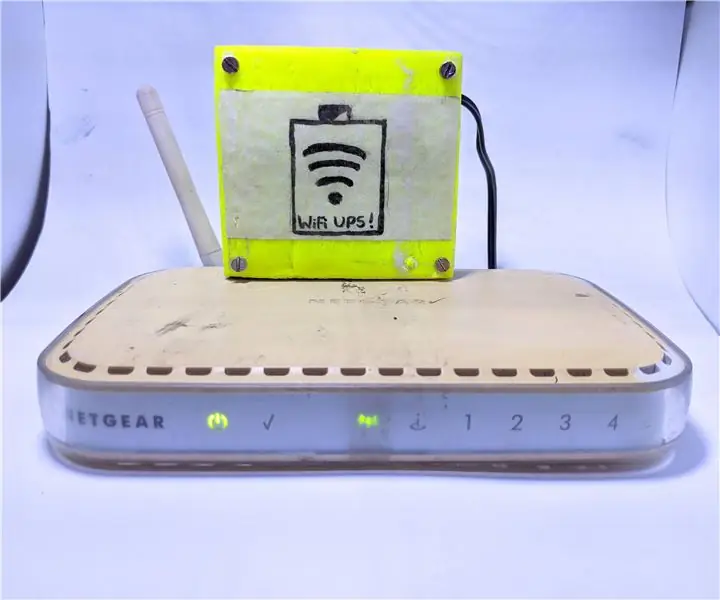 UPS DIY untuk Penghala WiFi: 4 Langkah (dengan Gambar)