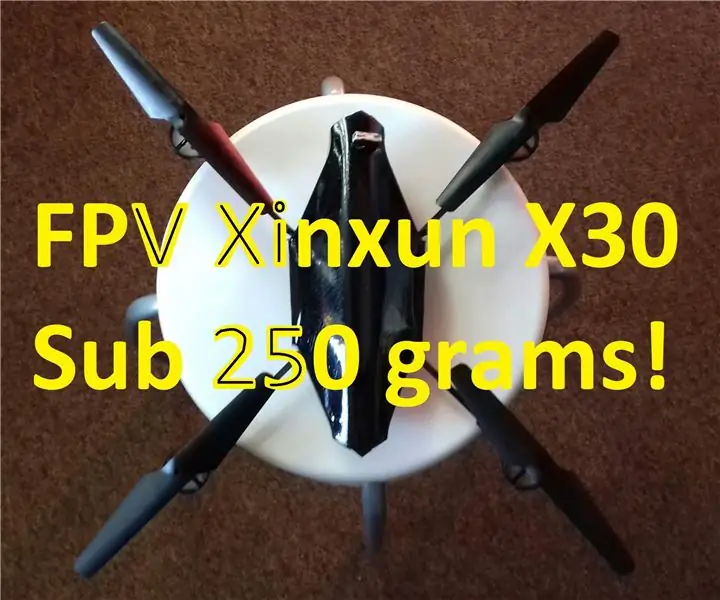 Manj kot 250 gramov FPV Drone Spremembe: 3 koraki