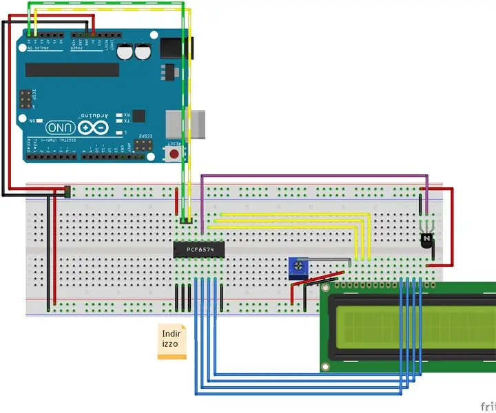 ตัวอักษร LCD I2c Adapter (ตัวอย่างการเชื่อมต่อ I2c): 12 ขั้นตอน (พร้อมรูปภาพ)