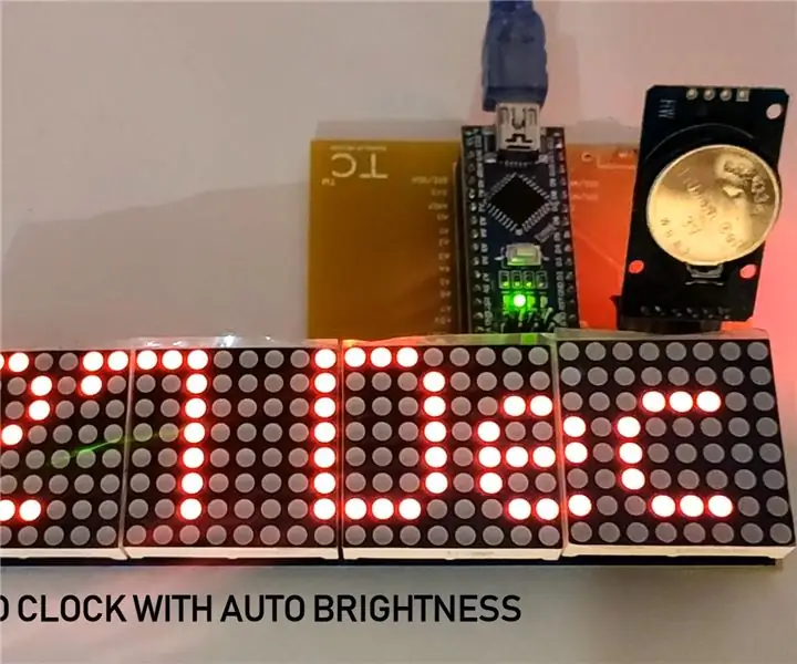 Arduino Nano -klokke med adaptiv lysstyrke ved bruk av prototype PCB fra NextPCB.com: 11 trinn