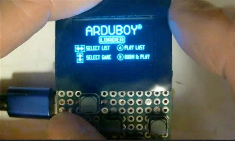 ArduBaby - Fél méretű Arduboy 500 játékkal soros Flash -en