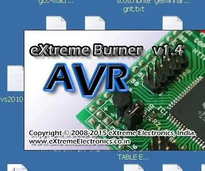 BRUK AV EXtreme Burner for AVR -mikrokontrollerprogrammering: 8 trinn