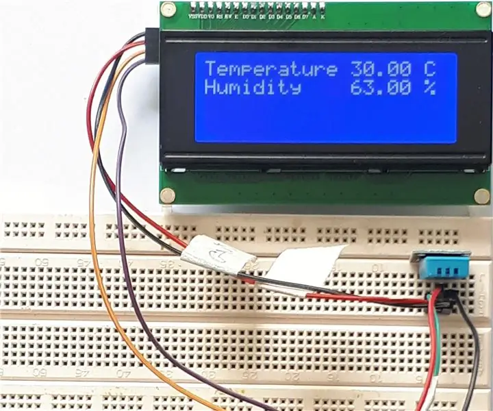 Teplota a vlhkosť od Arduina po Raspberry Pi: 6 krokov