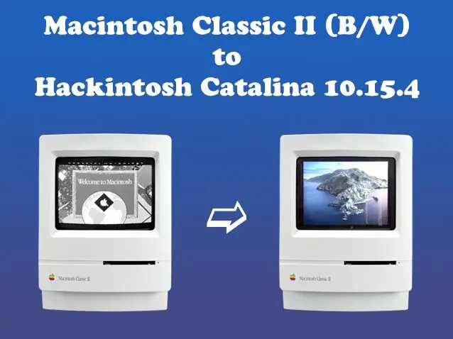 Macintosh Classic II -kleur Hackintosh