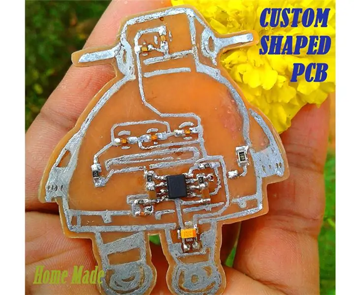 PCB Berbentuk Kustom (Robot yang Dapat Diinstruksikan): 18 Langkah (dengan Gambar)