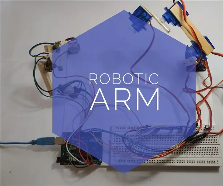 Eenvoudige en slim robotarm met Arduino !!!: 5 stappe (met foto's)