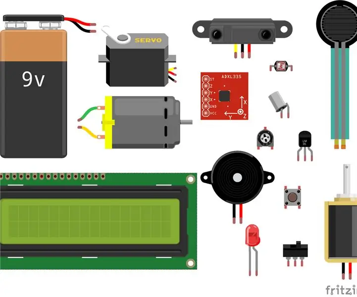 Arduino: Kako spojiti uobičajene senzore i stavke: 4 koraka