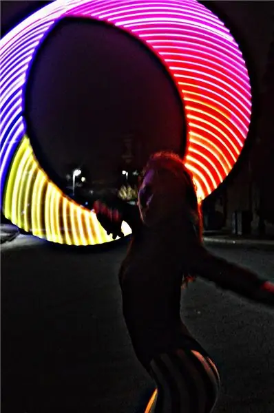 Hula Hoop LED direccionable individualmente