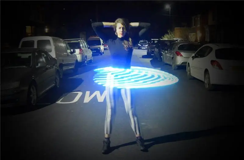 Individuelt adresserbar LED Hula Hoop