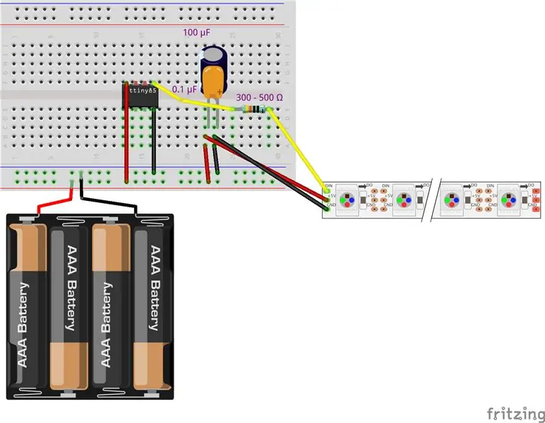 LED -remsa + kod