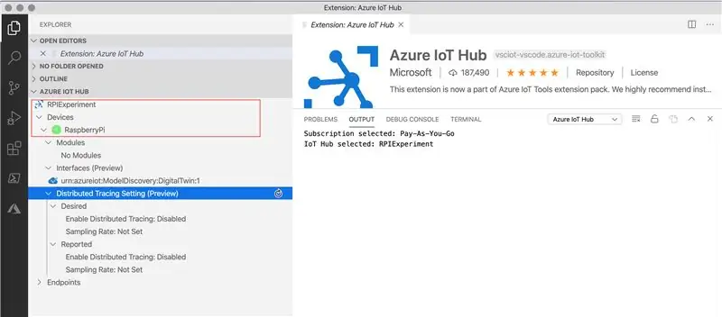 Azure IoT хабында телеметрия деректерін қарау