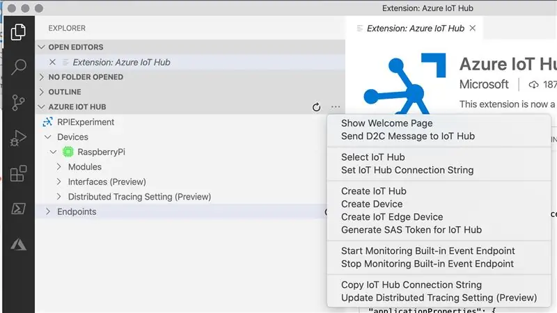 Peržiūrėkite telemetrijos duomenis „Azure IoT Hub“