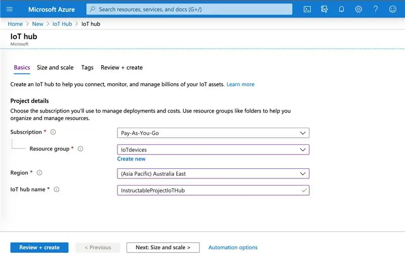 Postavljanje Azure IoT Hub -a