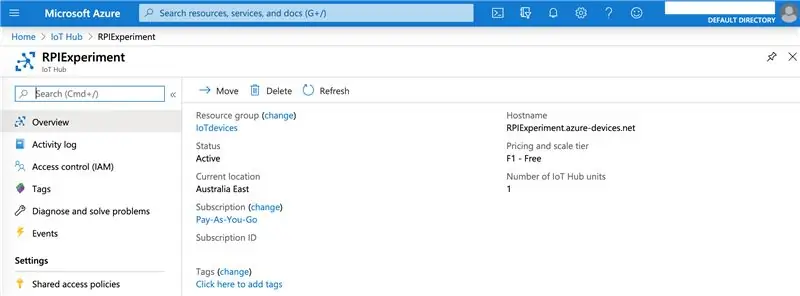 ตั้งค่า Azure IoT Hub