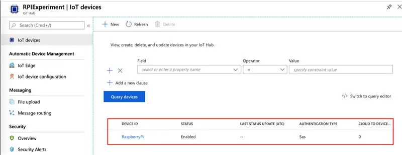 Lumikha ng isang Device sa Azure IoT Hub