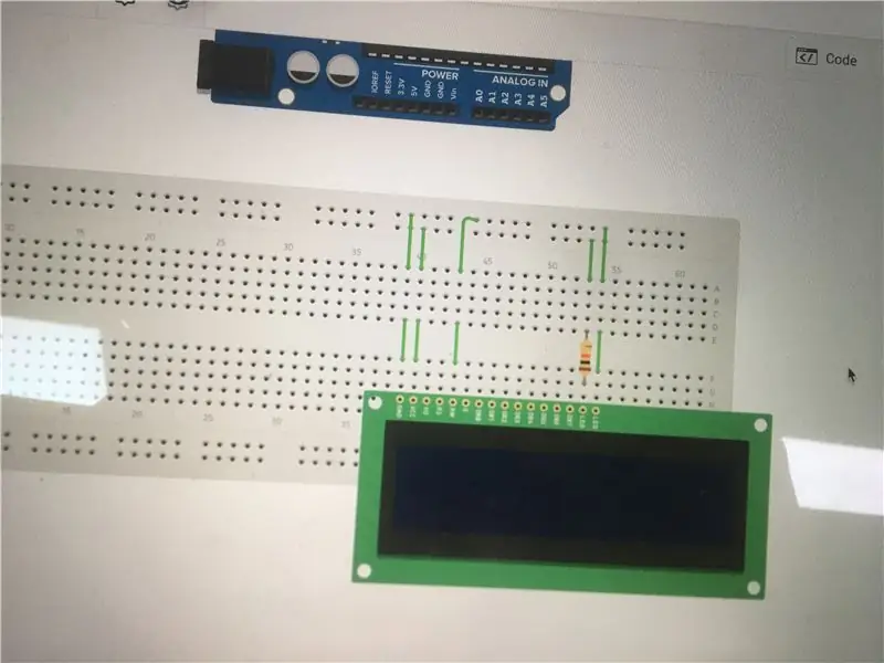 Nối các chân này vào cực dương của bảng mạch. (VCC và LED Pin một trước Pin cuối cùng + Điện trở)