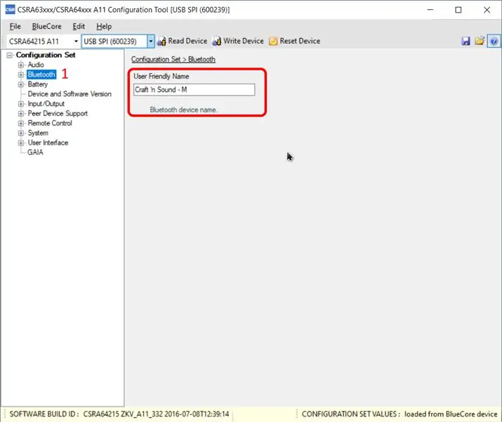 Parametrage Du Nom Bluetooth