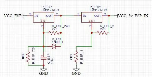 Napájení ESP32