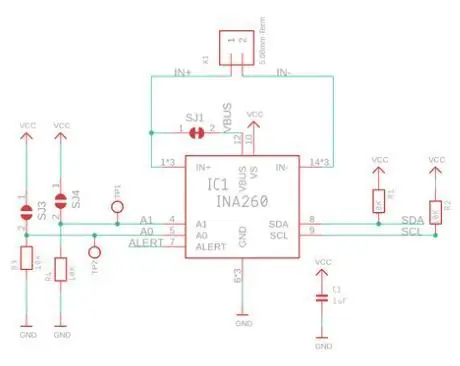 Skonfiguruj trzy różne adresy I2C