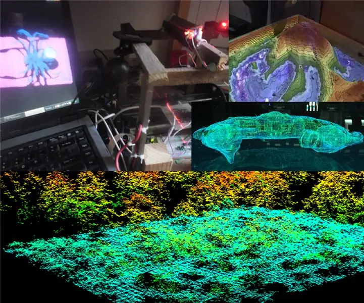 Osnovni 3D skener za digitalno 3D mapiranje: 5 koraka