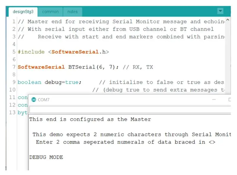 Conclua o loop principal: A) Recebendo do USB, B) Recebendo do Arduino Slave