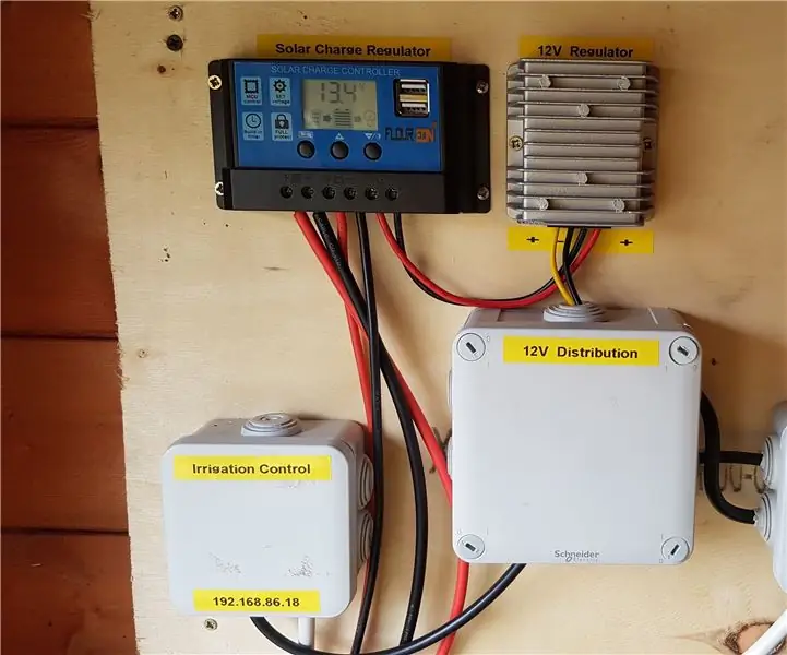 Sistema de riego controlado por WiFi 'inteligente' alimentado por energía solar: 6 pasos (con imágenes)