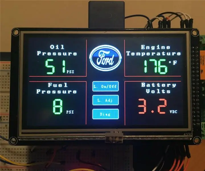 Vehicle Digital Gauge Display: 8 trinn