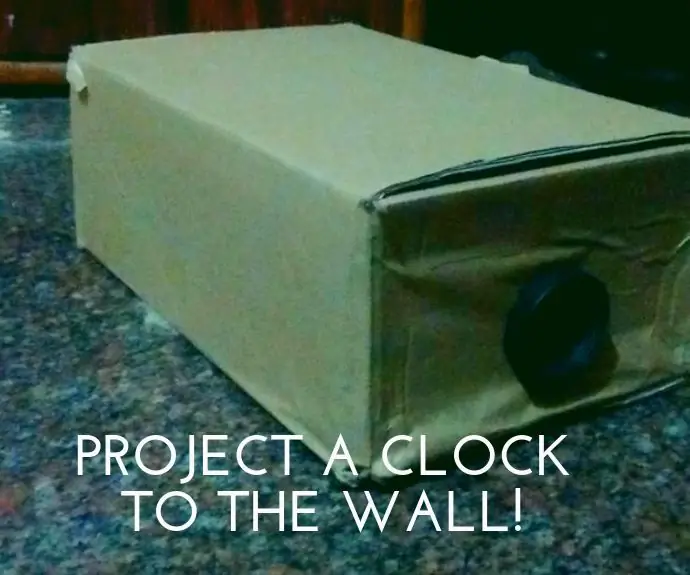 Proyector de reloj de bricolaje: 5 pasos