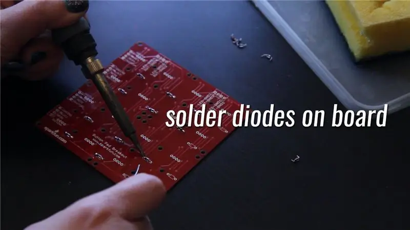 Souder les diodes sur la carte