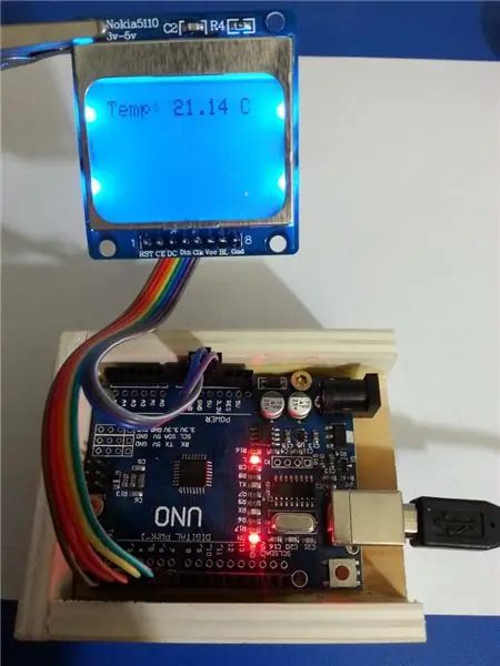 Muestre las lecturas del sensor Arduino en vivo en una pantalla LCD Nokia 5110