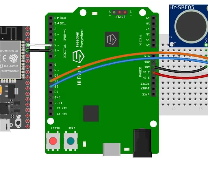 HiFive1 Arduino Pengesan Penceroboh Dengan Makluman MQTT Menggunakan ESP32 atau ESP8266: 6 Langkah