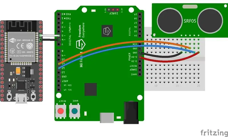 Detección de intrusos HiFive1 Arduino con alertas MQTT usando ESP32 o ESP8266