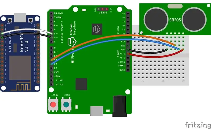 ESP8266 laidų prijungimas