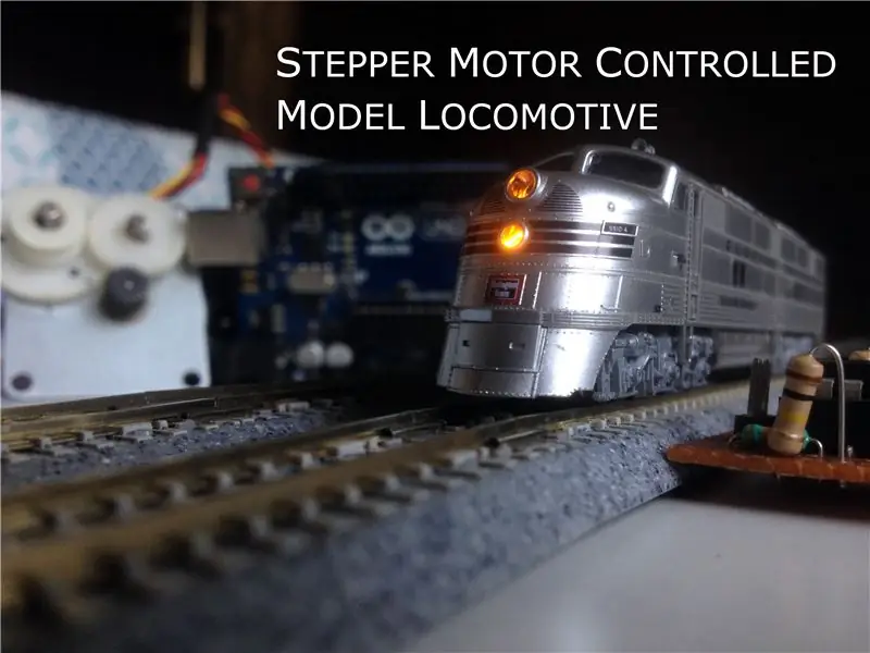 Stepper Motor Controlled Model Locomotive | ስቴፐር ሞተር እንደ ሮታሪ ኢንኮደር