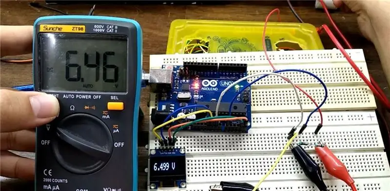 DC-spanningsmeting met behulp van Arduino