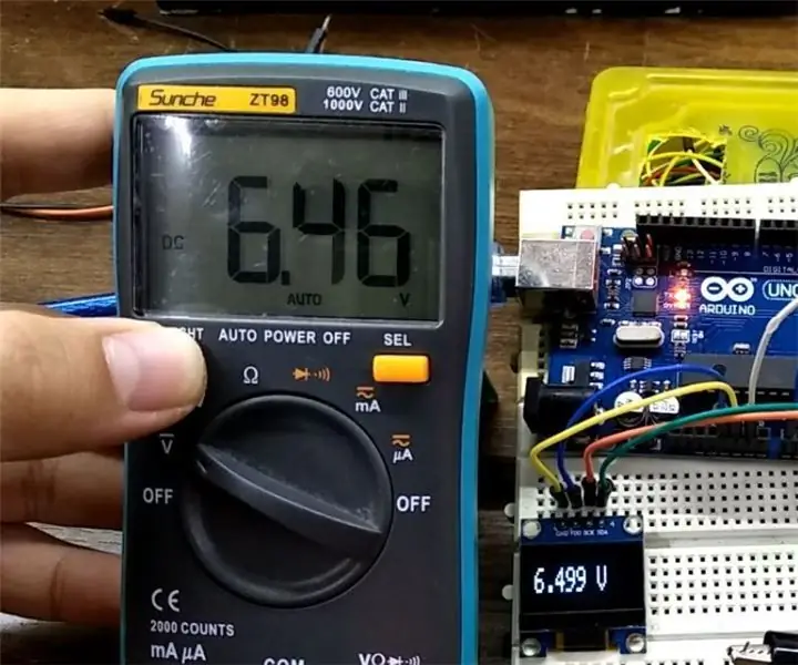 Matja e tensionit DC duke përdorur Arduino: 5 hapa