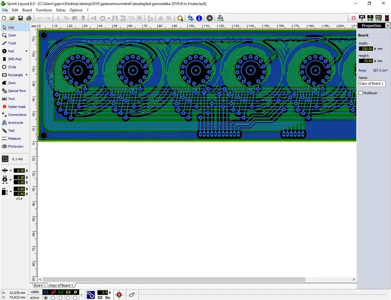 Prepare un programa de PC con EAGLE, Sprint-Layout,