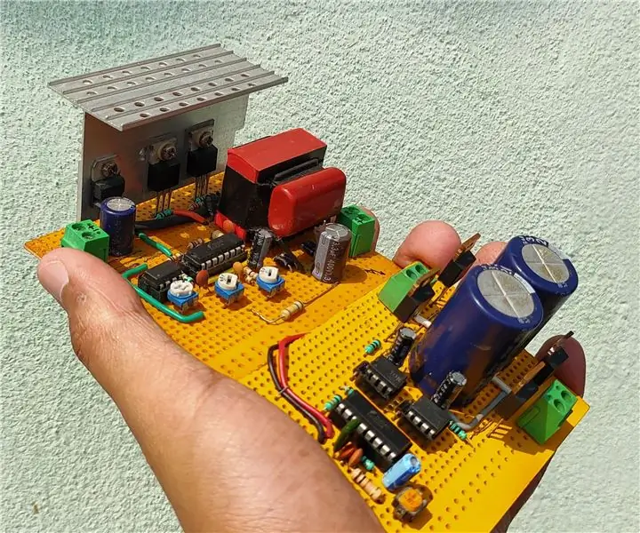 220V ডিসি থেকে 220V এসি: DIY বৈদ্যুতিন সংকেতের মেরু বদল অংশ 2: 17 ধাপ