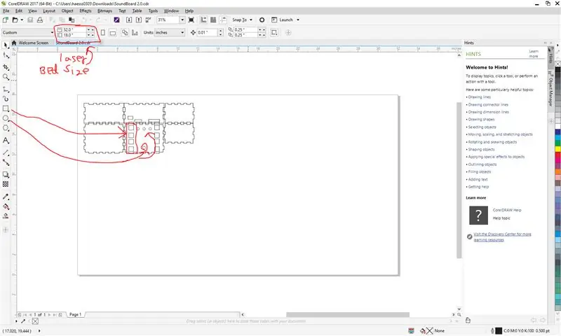 Finalizați modelele carcasei cu CorelDRAW 2017 (încă opțional, vă poate proiecta propria carcasă)